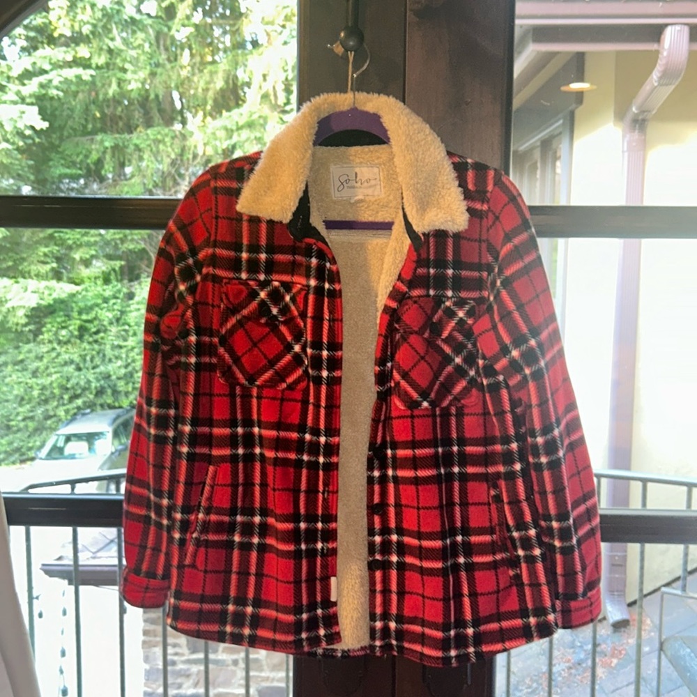 Soho threads plaid jacket